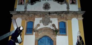 Programação da Semana Santa na igreja de Santo Antônio em Itatiaia, distrito de Ouro Branco