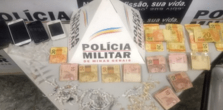 PM apreende drogas, dinheiro e três suspeitos de tráfico são presos após perseguição