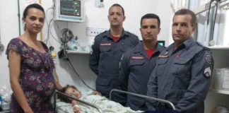 Bombeiros salvam criança de 3 anos que se afogou em piscina