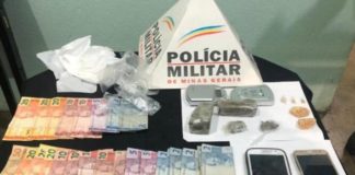 PM desarticula tráfico de drogas em Lafaiete e prende dois homens