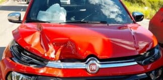 Mulher fica ferida em acidente na BR-040 em Lafaiete