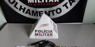 Suspeito de participação em crimes violentos é preso em Lafaiete portando revolver