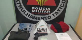 PM localiza e prende autores de assalto a estabelecimento comercial em Lafaiete