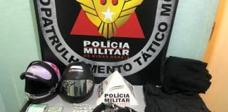 PM localiza e prende autores de roubo a três comércios em Lafaiete