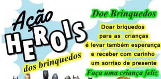 Super-heróis Solidários promovem arrecadação de brinquedos para distribuir no Dia das Crianças em Lafaiete