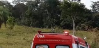 Capotamento de veículo deixa condutor gravemente ferido na MG-129 em Lafaiete
