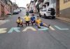 Moradores ornamentam ruas em Lafaiete para celebrar o Brasil na Copa do Mundo