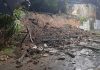 Chuva provoca desabamento de muro no bairro São João
