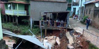 Tromba d’água atinge Rio Espera e provoca estragos