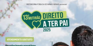 Defensoria Pública abre inscrições para o Mutirão Direito a Ter Pai em Conselheiro Lafaiete e mais 36 unidades do interior