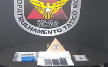 Homem é preso escondido em banheiro após perseguição e colisões de trânsito em Lafaiete