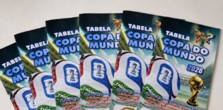 Tabela da Copa do Mundo em papel une gerações em Lafaiete e Sindcomércio reforça tradição