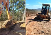 Prefeitura de Ouro Branco realiza manutenção na estrada da Serra do Morro do Gabriel e reforça investimentos na zona rural