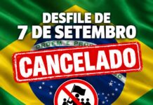 Chuva cancela desfile de 7 de Setembro em Lafaiete