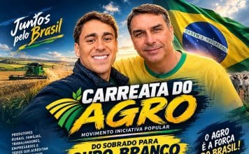 Carreata do Agro em apoio à Flávio Bolsonaro será realizada no domingo